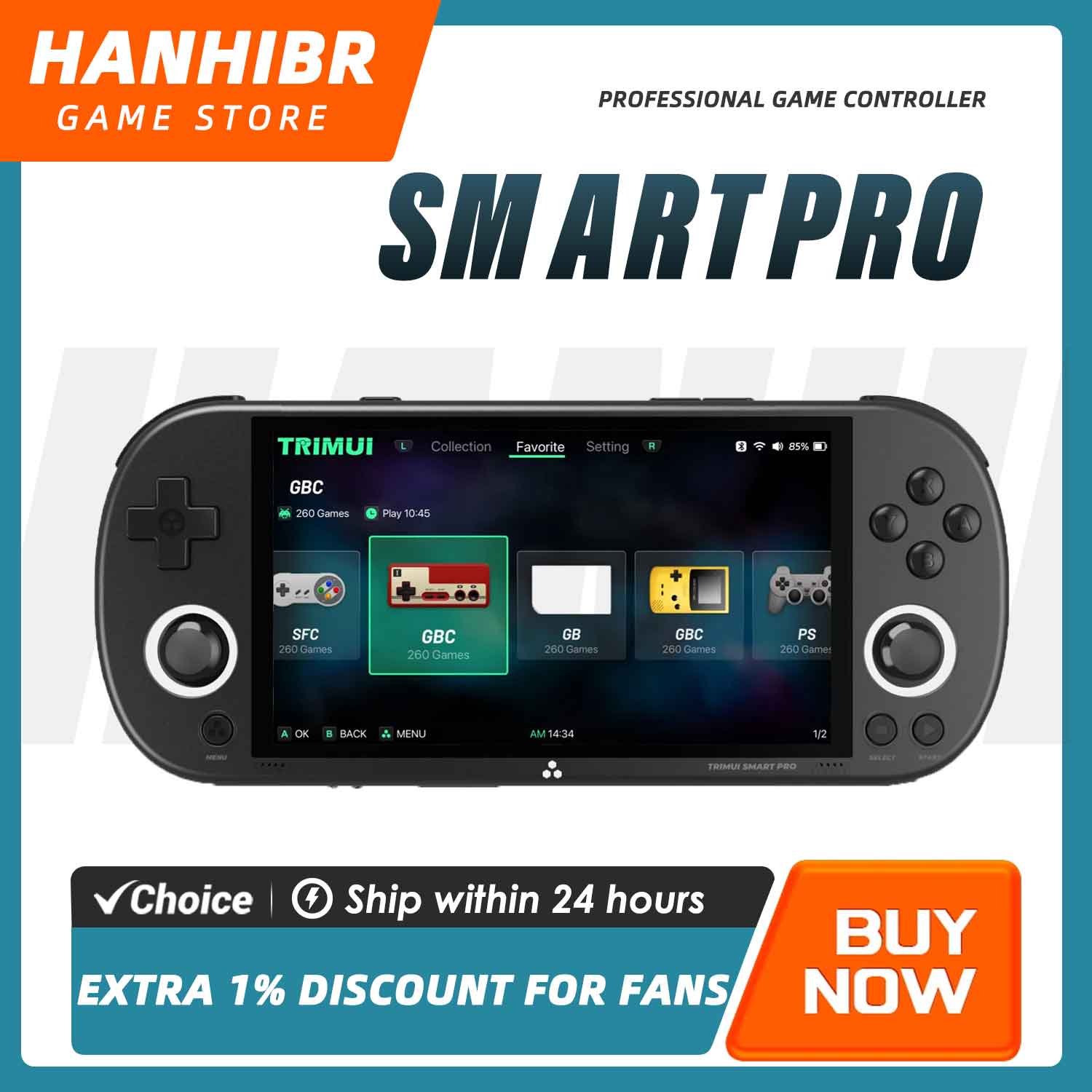 Gaming Console Cartoon - Console di Gioco Portatile TRIMUI SMART